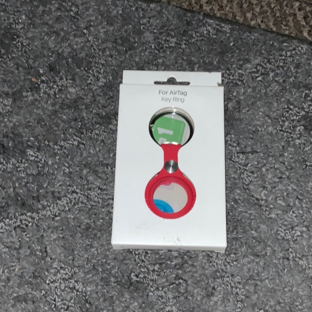 Red airtag case